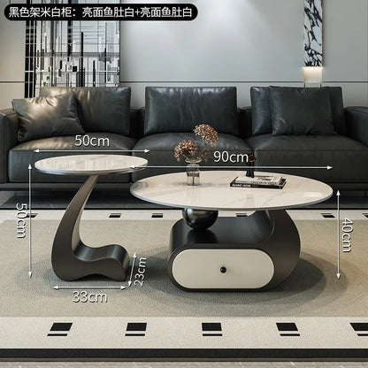 Drawers Aesthetic Coffee Table Minimalist Storage Simple Italian Coffee Table Writing Service Mesa Auxiliar Home...
