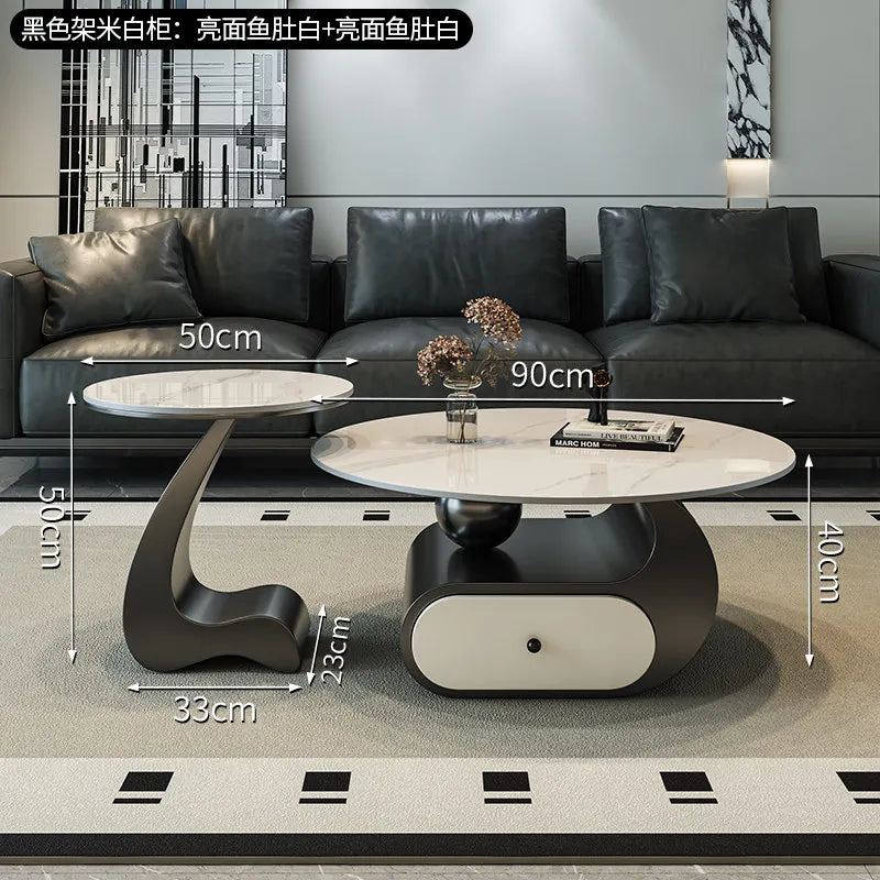 Drawers Aesthetic Coffee Table Minimalist Storage Simple Italian Coffee Table Writing Service Mesa Auxiliar Home...