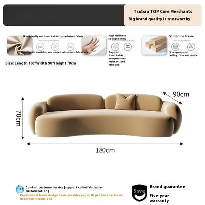 Armrest Large Filler Sofas European Brown Wood Modern Floor Salon Couch Recliner Luxury Nordic Divano Soggiorno Unique Furniture - Kimlud