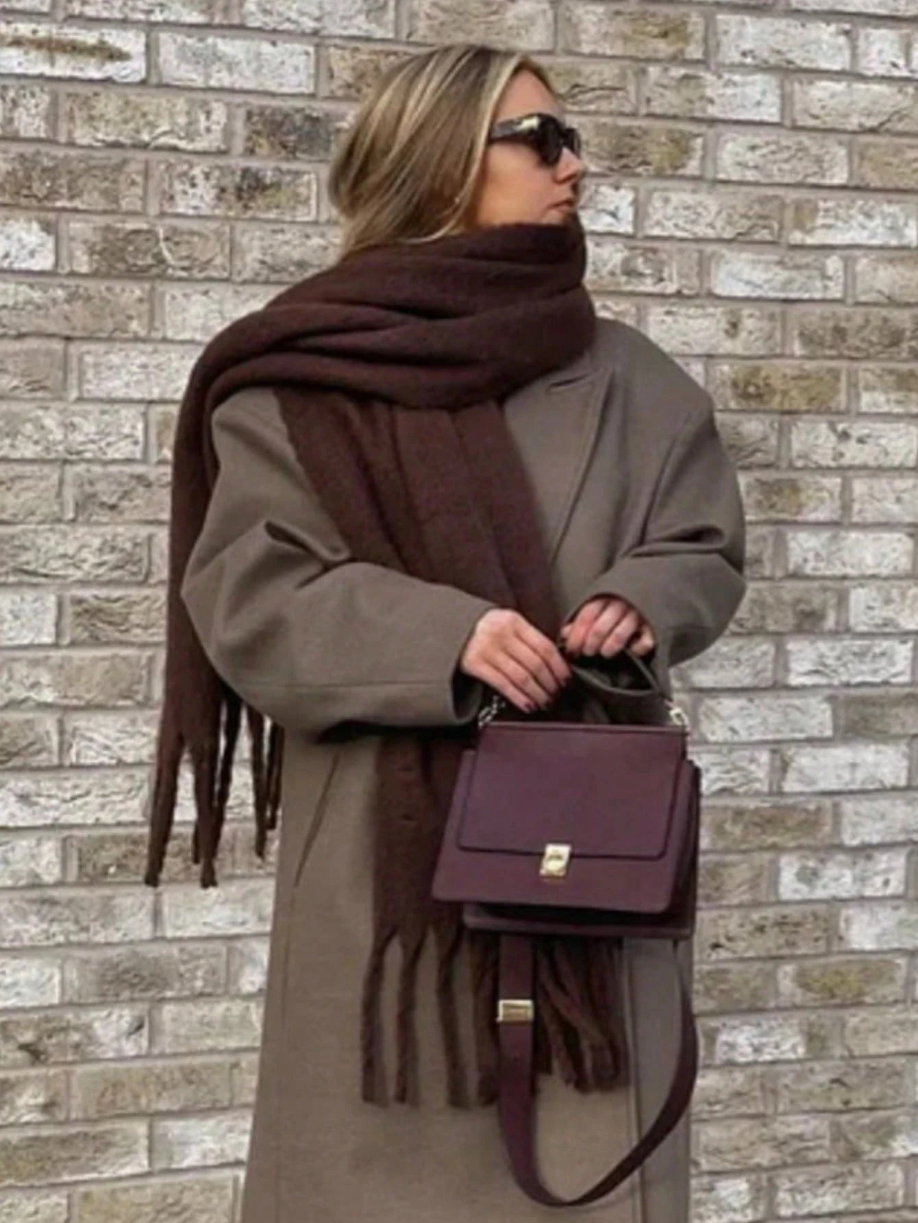 2025 Women Scarf Winter Warm Thick Shawl Wraps Fashion Solid Color Pashmina Scarves Long Tassel Hijab Stoles Bufanda Cashmere - Kimlud