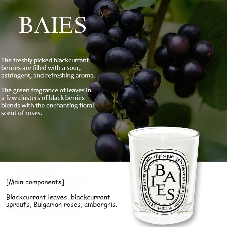 70g Classic Aromatherapy Candle Fig Natural Plant Essential Oil Amber Scented Candle Home Tuberose Fragrance Decoration Gift