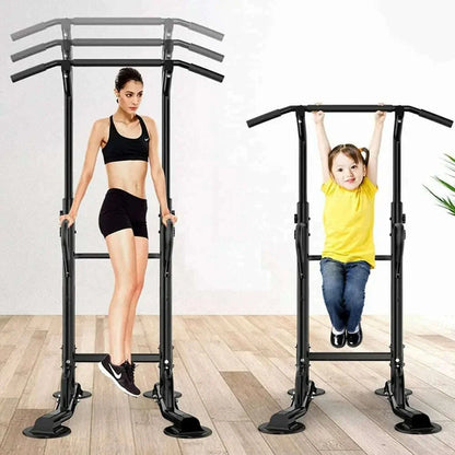 Power Tower Pull Up&Dip Station Height Adjustable Strength Training Workout Equipment for Home Gym