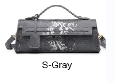 Classic Elegant Ostrich Women Clutch Bag Python Handbags Ladies Tote Bag Fashion  Tote Purse Female Messenger Shoulder Bag