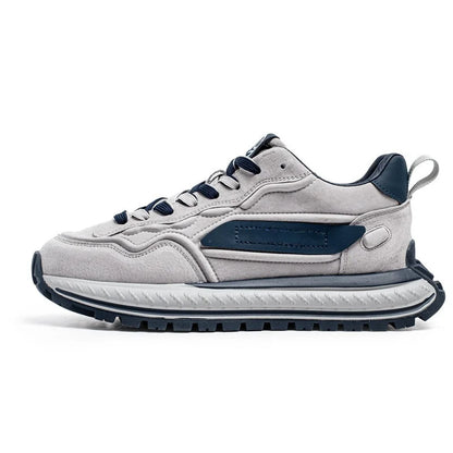 Color-Block Dad Shoes Men's Spring Autumn New Style Thick Bottom Sports Shoes Casual Running Shoes Low Cut Breathable Mesh - Kimlud