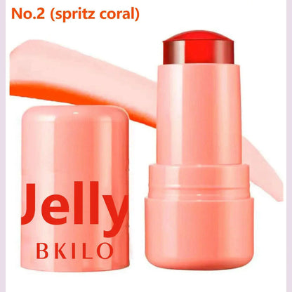 Jelly Cheek Blush Tint 3-in-1 Moisturized Blusher Sticker Water Long Lasting Brighten Matte Facial Contour Rouge Makeup