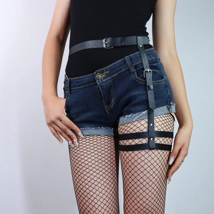Thigh Harness Leg waist Garter Belt Goth Women Suspenders Body Leather daily dress Festival Rave Club punk party |...