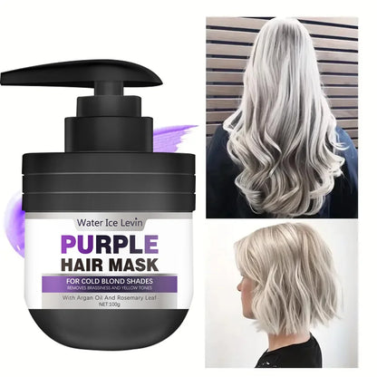 Purple Keratin Hair Mask Repairing For Hair Damaged Maltreated Moisturizing Nourishing Repairing Hair Mask Hair Care...
