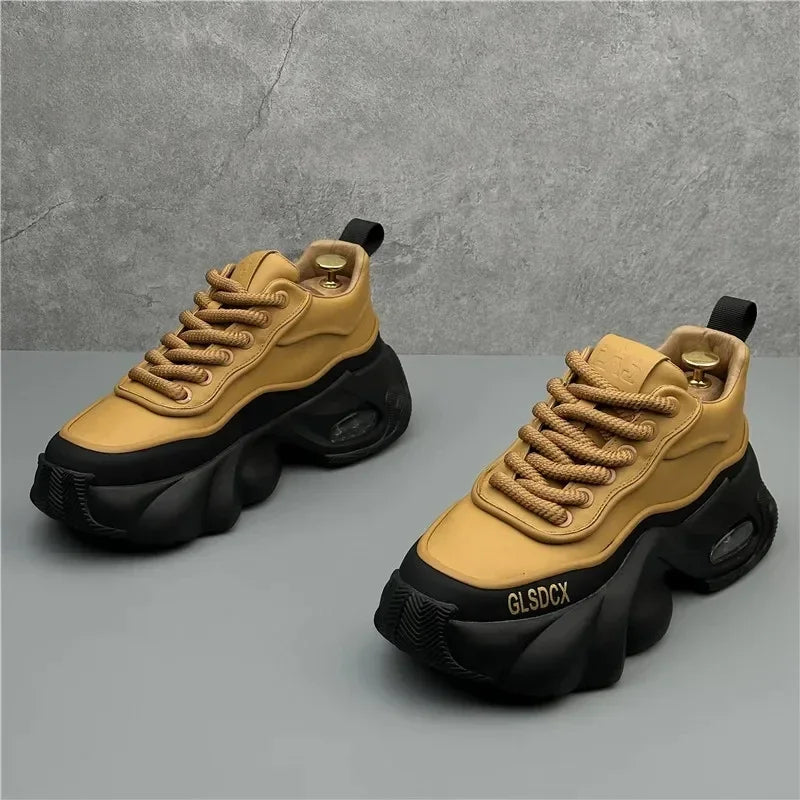 Designer Style Men Shoes Autumn Winter Comfortable Men's Thick Platform Sneakers Fashion Casual Shoes Sports Trainers Tenis - Kimlud