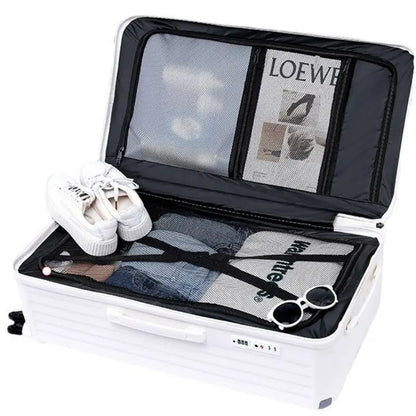 Thickened large capacity luggage compartment, 20 inch boarding case, 24 inch anti drop suitcase, password box, travel luggage