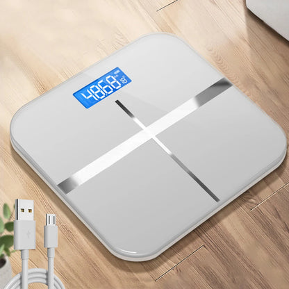 Human Scale HD Display Electronic Weight Scale USB Charging Battery-powered Precision Tool for Home Office Supplies Adult Health - Kimlud