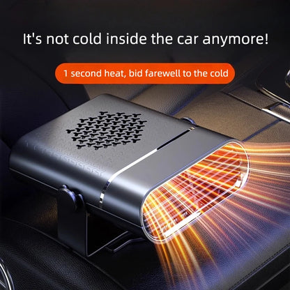 2 IN 1 Car Cooling & Heater Fan 12V 150W 24V 150W Auto Windshield Anti-Fog Electric Heating Dryer Defogging Demister Defroster