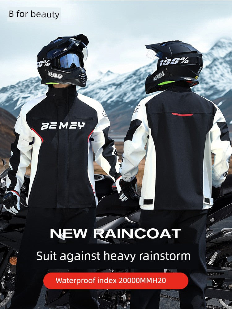 BMEI Motorcycle Raincoat Cycling Clothes Suit Rain-Proof Special Adult Rain-Proof Split Men's Take-out Rider