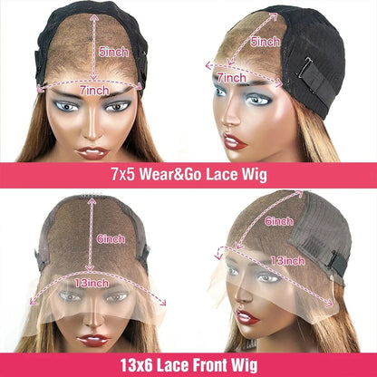 13x6 HD Curly Deep Wave Highlight Human Hair Wigs 250% Colored Honey Blonde Lace Front Wig Wear And Go Glueless Wig 30 34 Inch
