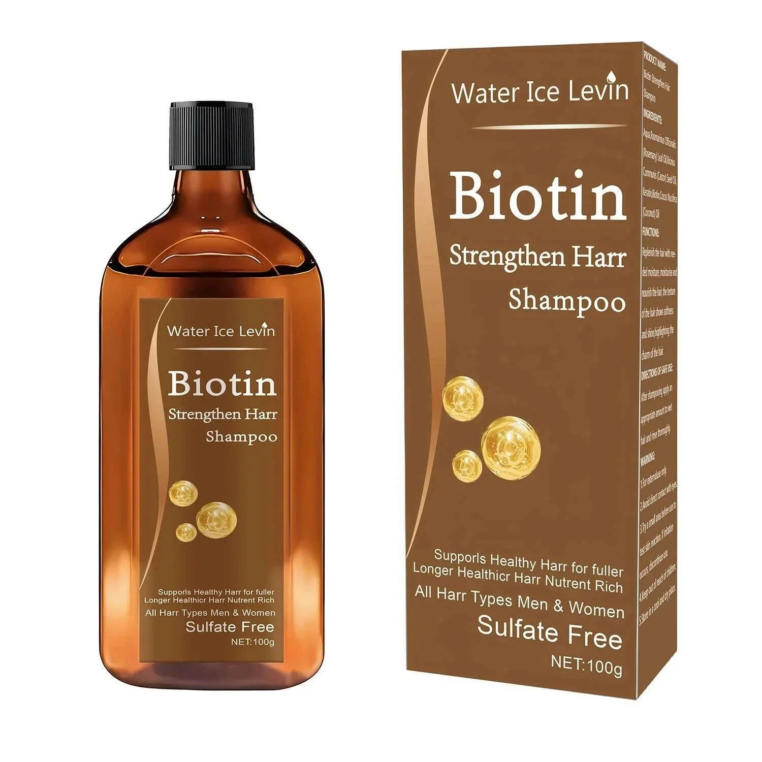 Biotin hair Growth shampoo anti-hair loss treatment for men and women rapid thickening and re-oil beauty health