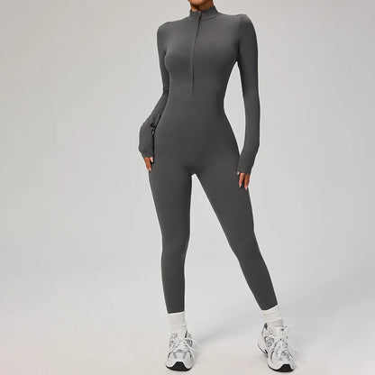 Nylon One Piece Jumpsuit Women Quick Dry Clothing Sportswear Woman Gym Yoga Sport Sets Workout Sets Women Tracksuit 10 Colors - Kimlud