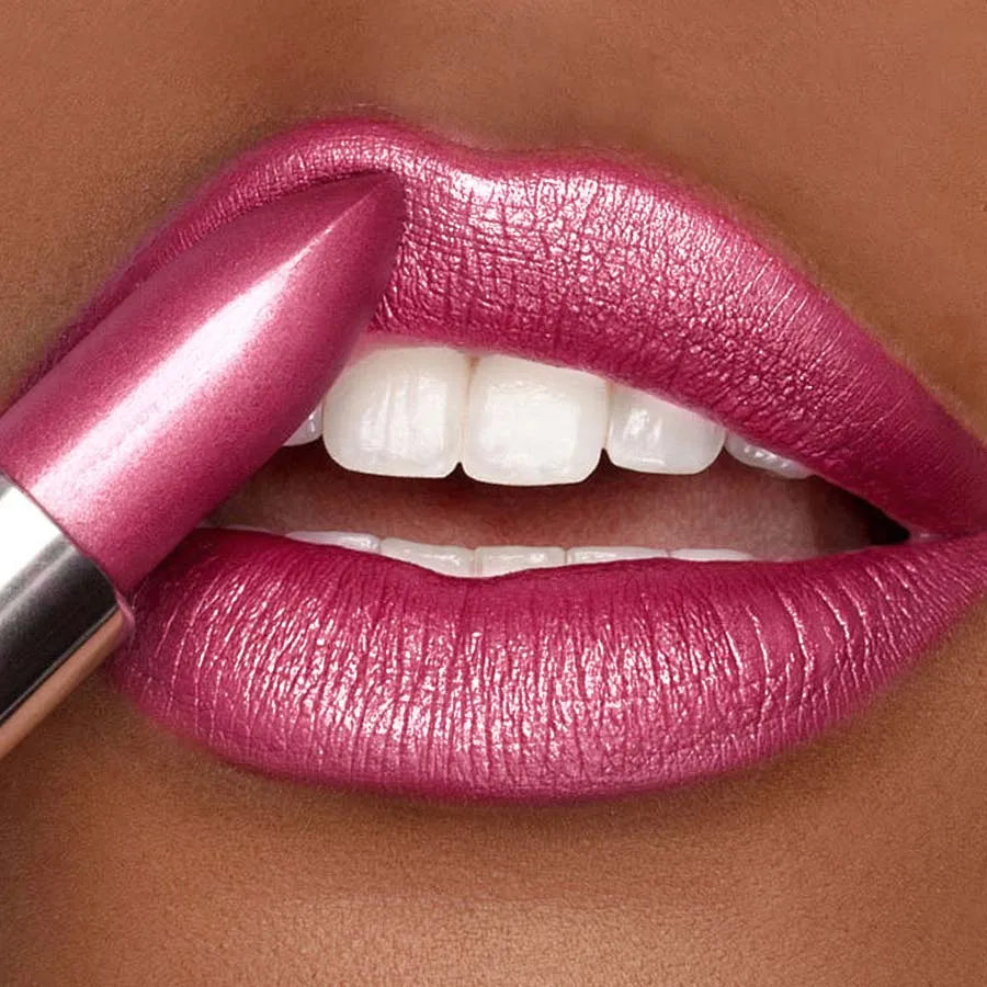 1PC Bold & Intense Glitter Shiny Metallic Lipstick Pearlescent Lip Tint,Long Lasting Lip Senior Matte Lip Makeup Gifts for Women