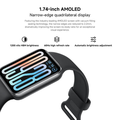 Global Version Xiaomi Smart Band 9 Pro 1.74'' AMOLED Display 21 Days Battery Life Miband Bracelet 150+ Sport Mode Health Monitor