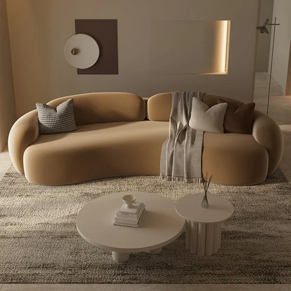 Armrest Large Filler Sofas European Brown Wood Modern Floor Salon Couch Recliner Luxury Nordic Divano Soggiorno Unique Furniture - Kimlud