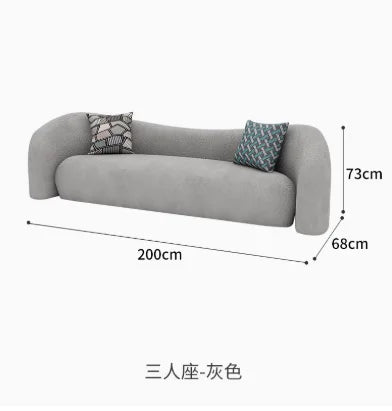 nordic living room Sofas minimalist lazy luxury europe Sofas family white salas y sofas muebles elegantes modernos Furniture - Kimlud