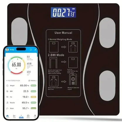 Body fat scale Smart and precise household fat scale Bluetooth weight loss special scale Human body small electronic scale - Kimlud