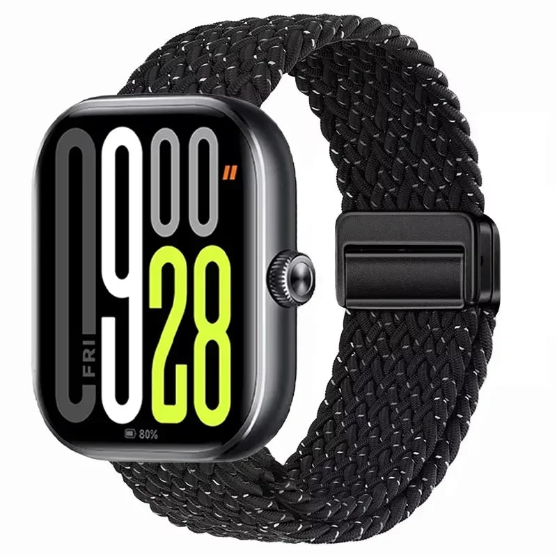 Magnetic Braided Nylon Loop Band for Xiaomi Redmi Watch 6 5 4 Strap Adjustable Sport Replacement Correa Bracelet Mi Band...