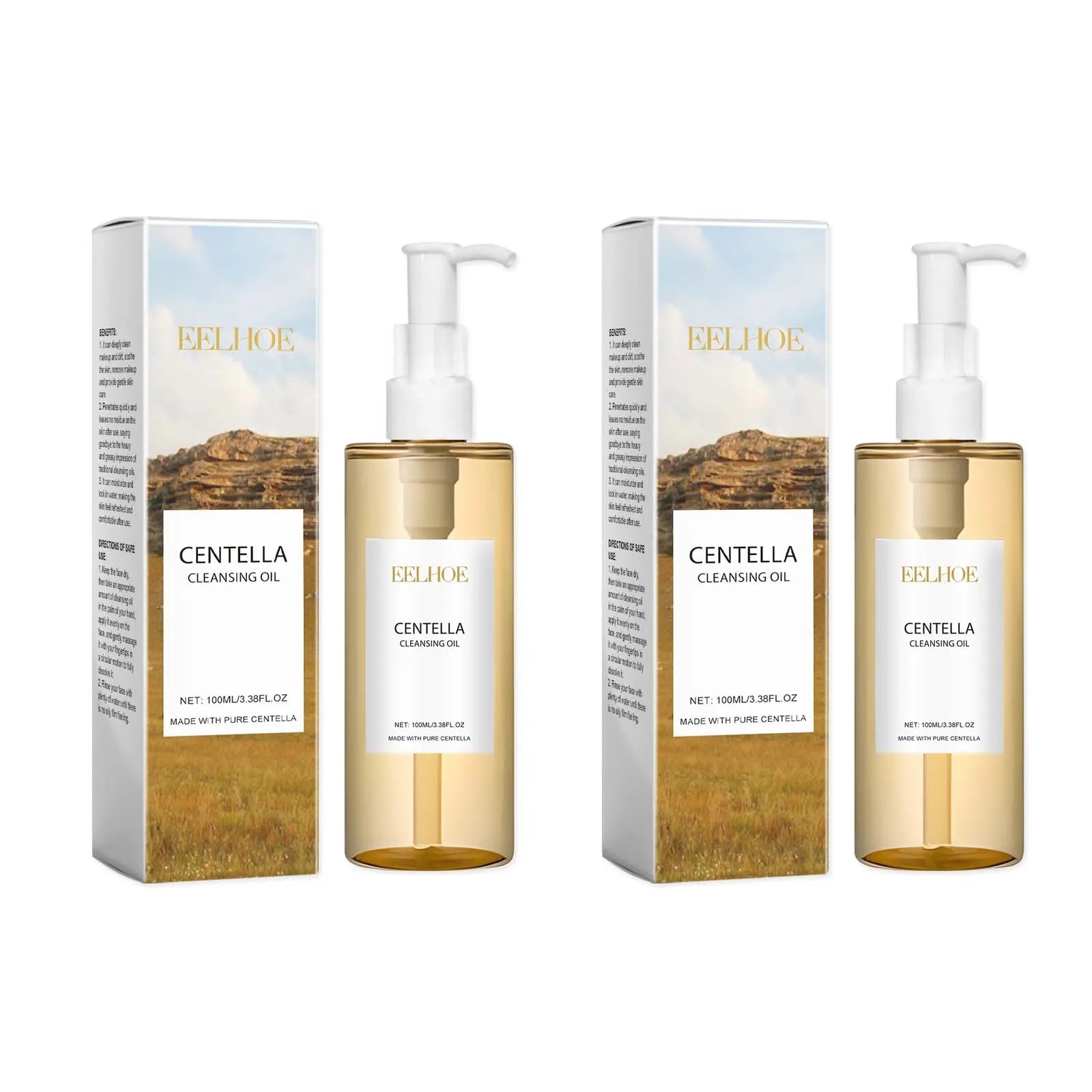 Centella Cleansing Oil Gentle Facial Makeup Remover Vitamin E Moisturizing Face Refresher Cleaning Oil Cleaning Nose Pores