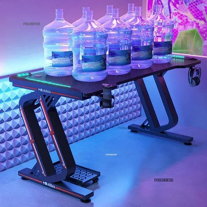 Home Double Computer Desks Internet Cafe Gaming Table Chair Nordic Office Furniture Wooden Study Desk Desktop Modern Office Desk