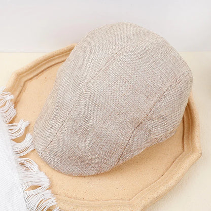 Men Spring and Summer Berets British Style Beret Hat Retro England Hats Male Fashion Hats Peaked Painter Caps for Dad |...