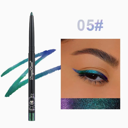 Pearlescent Aurora Eyeliner Pencil Waterproof Blue Purple Diamond Glitter Eye Shadow Metallic Chrome Lying Silkworm Eyes Makeup