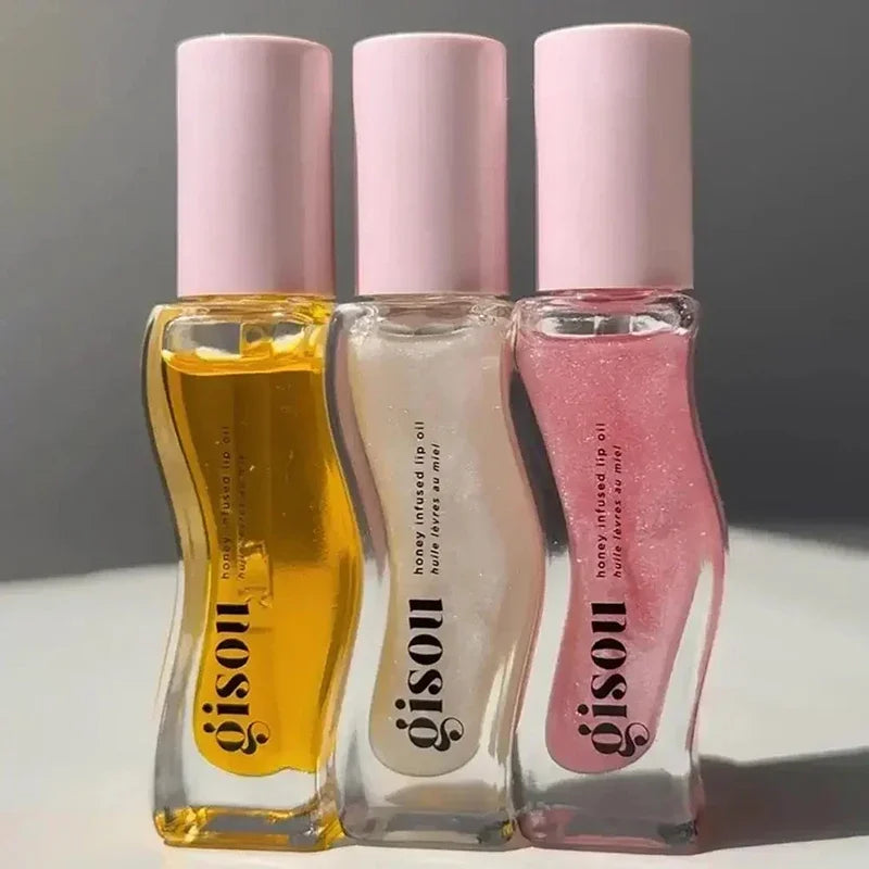 2025 Original Gisou Honey Watermelon Strawberry Essence Lip Oil Moisturizing Reduce Lip Lines Exfoliating Liquid Lip...