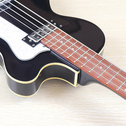 Sunburst 4 Strings Violin Bass Guitar 41 Inch Violin Guitarra Flame Maple Body High Gloss Finish | Kimlud Professional...