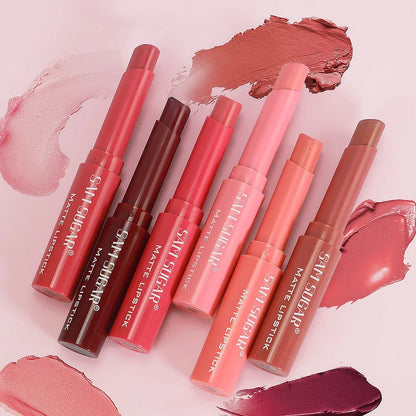 Nude Matte Lip Gloss 6 Colors Long-lasting Velvet Lipstick Waterproof Non-fade Non-stick Cup Lipsticks Women Makeup...