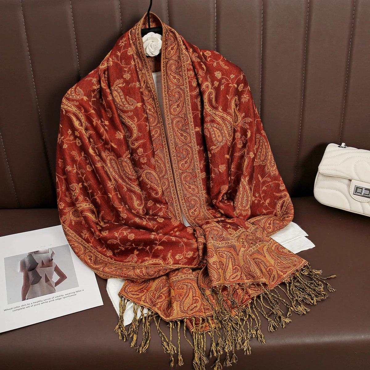 Luxury Brand Autumn Cashmere Pashmina Shawl Lady Wrap Warm Winter Scarves Design Print Female Foulard Cotton Stoles...