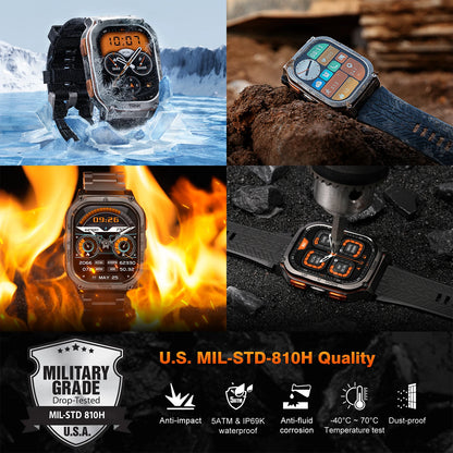 2025 KOSPET TANK M3 Ultra GPS Smartwatches Men Women Waterproof Smart watch 480mAh Digital Fitness AOD Male Electronic Watches