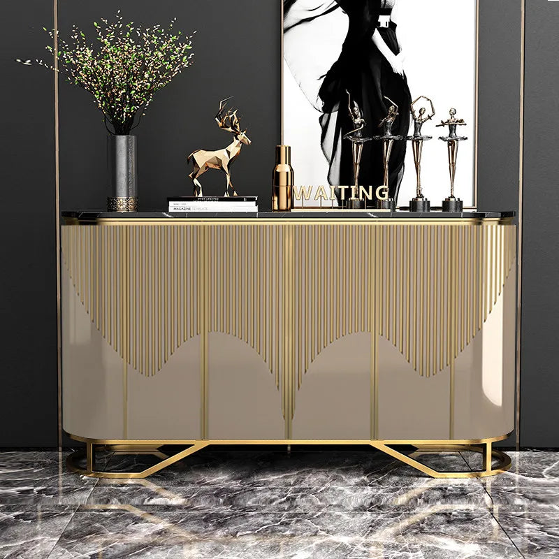 Narrow Luxury Living Room Cabinets Gold Classic French Narrow Living Room Cabinets Space Saving Meuble Rangement...
