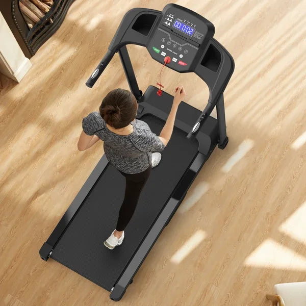 Foldable Treadmill 2.5HP Electric Folding Treadmill Running Walking Machine for Home Gym, Max 265 LBS Weight Capacity - Kimlud
