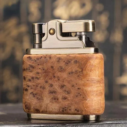 ZORRO Retro Kerosene Lighter Oil Gasoline Wood Metal Lighter Grinding Wheel Brass Core Cigarette Lighter Gadget...