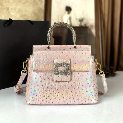 New light luxury high-end handbag, laser light trendy commuting and shopping women's crossbody bag - Kimlud