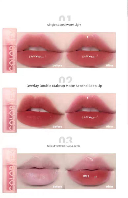 Colorkey Kelaqi Water Wave Lip Essence Lip Gloss Lip Gloss Mirror Lip Lacquer Water Light Lip Gloss Nourishing Lipstick
