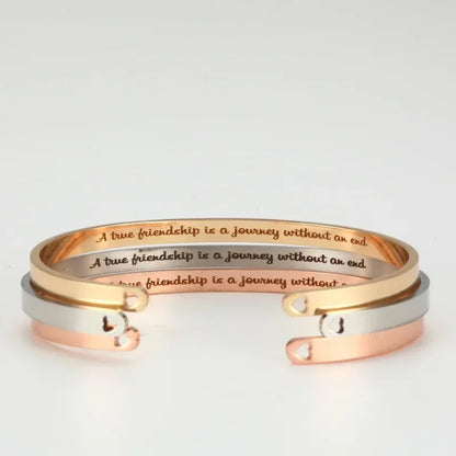 Customized Coordinate Engraved Name Text Heart Hole Cuff Bangle Personalized Bar Necklace Stainless Steel Bracelet Men...