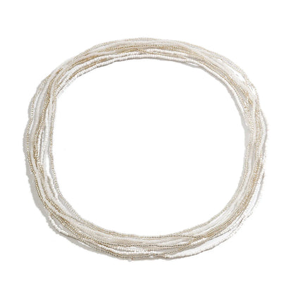 Ingemark 8Pcs/Set Boho Beads Waist Chains Women Girls Summer Beach Bikini Elastic Belly Belt Waistband Y2K Jewelry Accessories - Kimlud