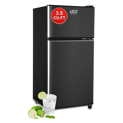 Mini Fridge with Freezer, 2.9 Cu.Ft Small Fridge, Energy Saving, Low Noise,7 Adjustable Thermostat, Double Door...