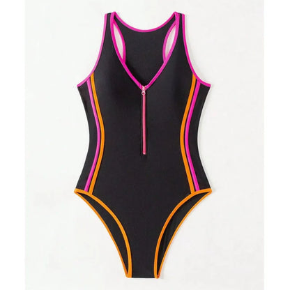 Summer New Sexy One Piece Swimsuits Closed Women Swimwear Sports 2026 Swimming Wear Body Bathing Suits Beachwear Pool...