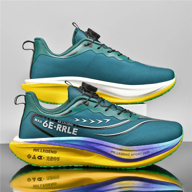 Professional Sports Running Shoes For Men Marathon Air Cushion Carbon Plate Double-layer Mesh Women Athletic Racing Sneakers - Kimlud