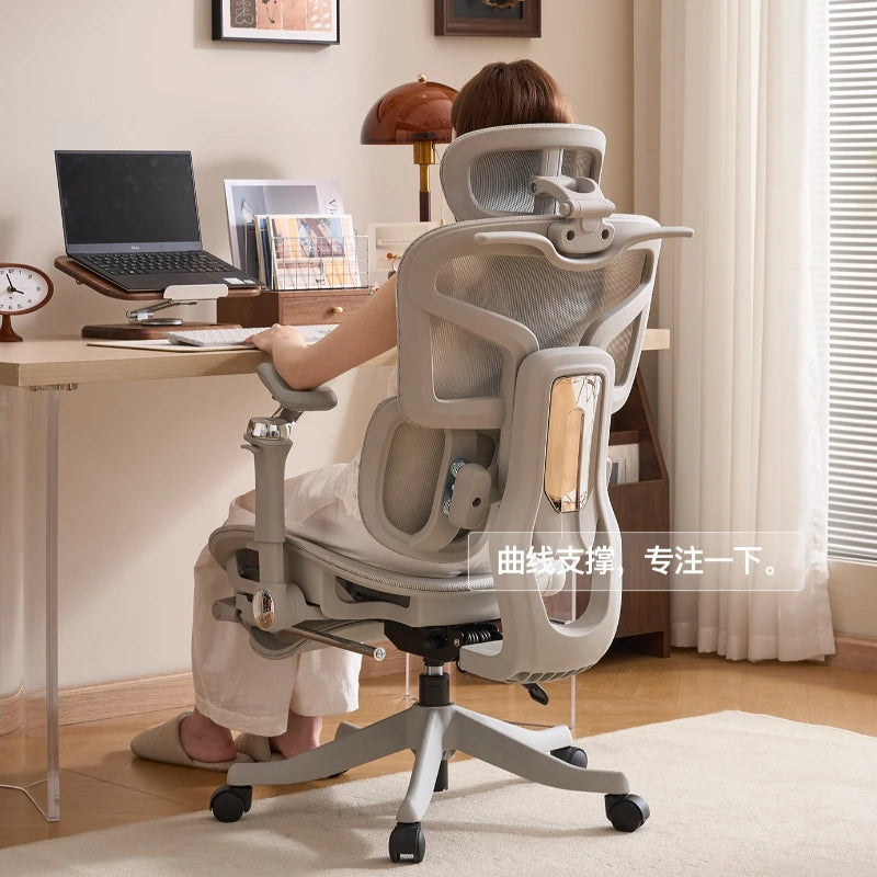 Esports Ergonomic Lift Chair Bedroom 6D Armrest Lumbar Support Computer Chair Household Comfortable Office Backrest Chair - Kimlud