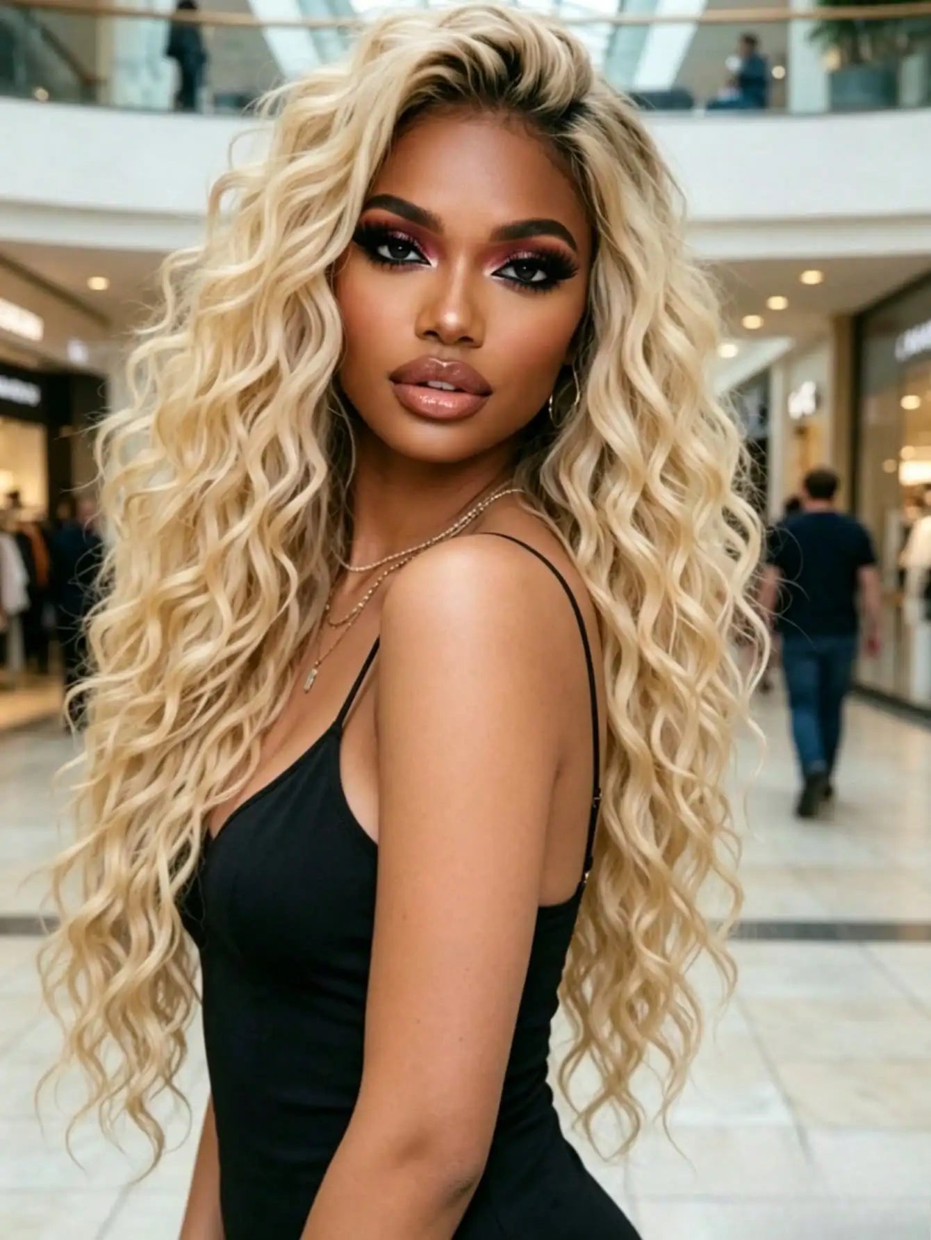 250% Density Ombre Blonde Lace Front Wig Human Hair Brazilian Human Hair For Women 13x4 HD Transparent Deep Wave Lace...