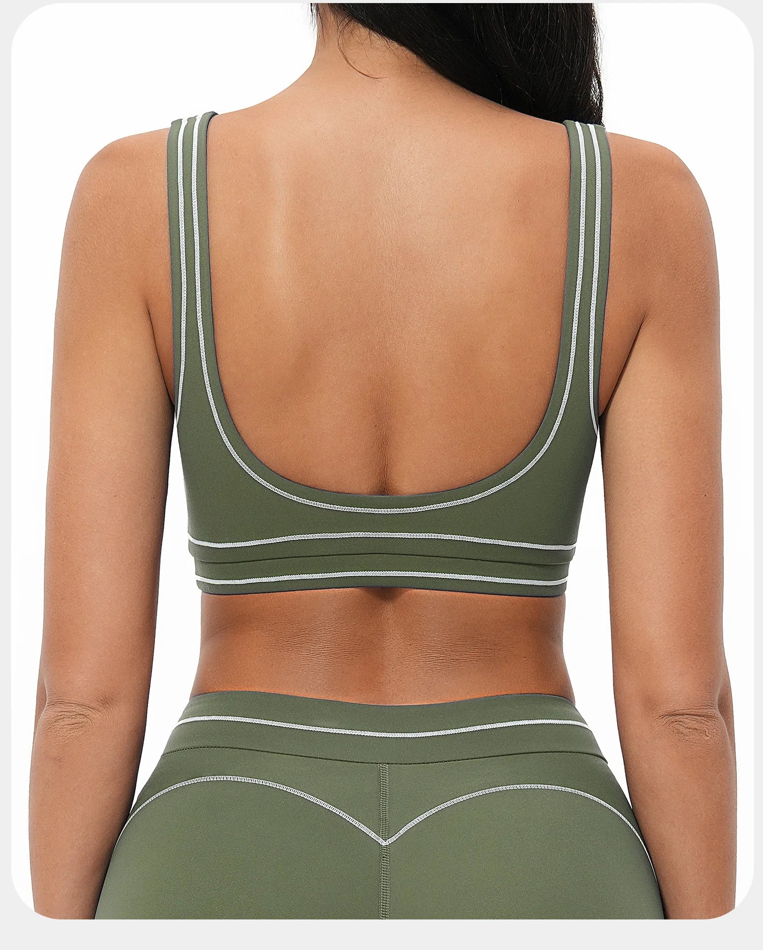 Breathable Yoga Bra Color Contrast Sports Bra Shockproof Gym Fitness Underwear High Strength Workout Top Female Sports...