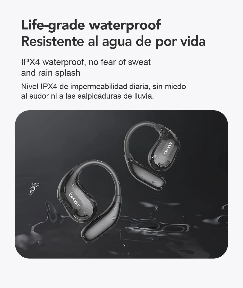 ERAZER XT66PRO Bluetooth Earphones ASMR Headsets DIY APP AI Translator Earbuds Wireless Headphones 13 Hours long life Display - Kimlud