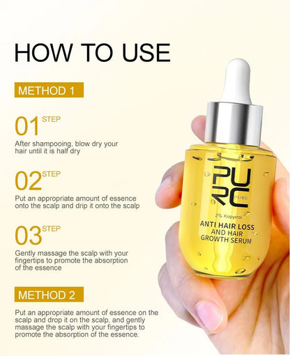 PURC Ginger Hair Care Essence To Promote Hair Growth Essence To Repair Dry Bifurcated Hair Oil Scalp Care for Both Men...