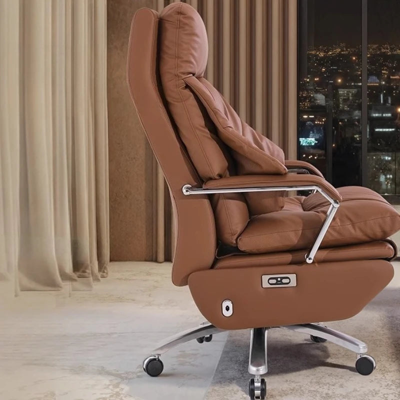 Aesthetics Massage Chair Swivel Lift Comfortable Office Nordic Design Rotating Chair Footrest Ergonomic Bureau Meuble...